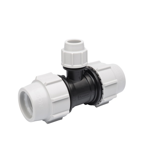 Plasson 90 Degree Reducing Tee 25mm x 20mm x 25mm