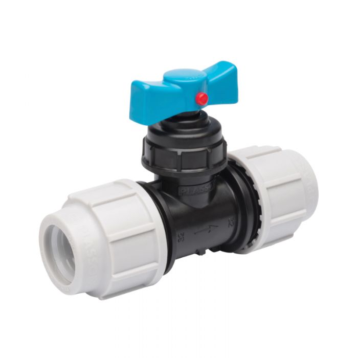Plasson Stop Tap (PP) 32mm x 32