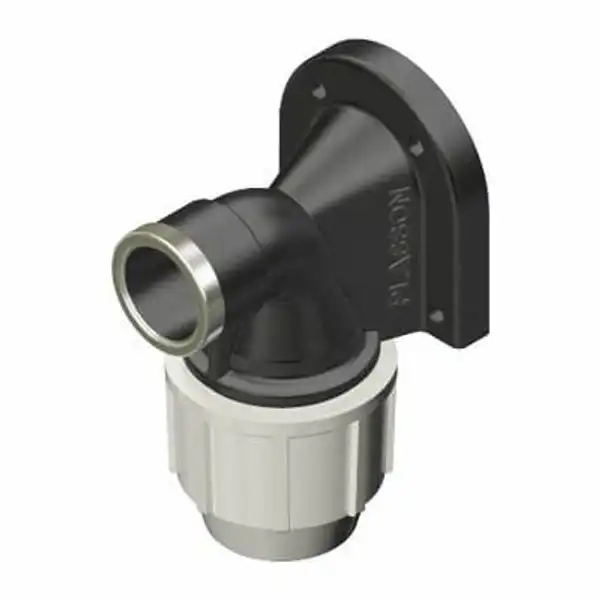 Plasson Wall Plate Elbow (PP) 20mm x 1/2"