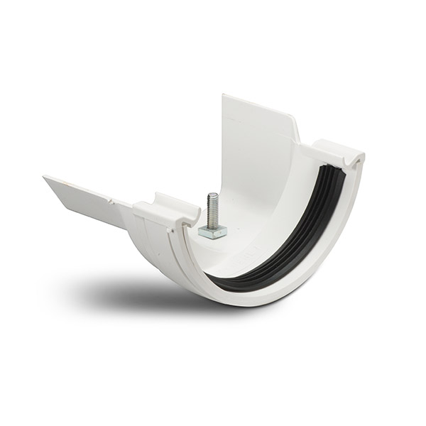 Polypipe 112mm Half Round To Metal Ogee Adaptor Left Hand (RR117)