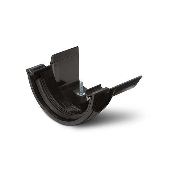 Polypipe 112mm Half Round To Metal Ogee Adaptor Right Hand (RR118) image 1