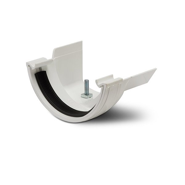Polypipe 112mm Half Round To Metal Ogee Adaptor Right Hand (RR118)