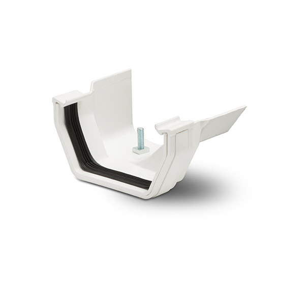 Polypipe 112mm Square To Metal Ogee Adaptor Right Hand (RS218) image 2