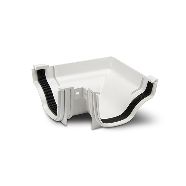 Polypipe 130mm Ogee Gutter 120° Internal Angle (ROG16W)