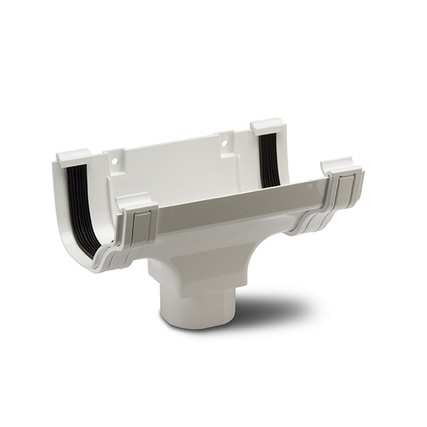 Polypipe 130mm Ogee Gutter Running Outlet (ROG05W)