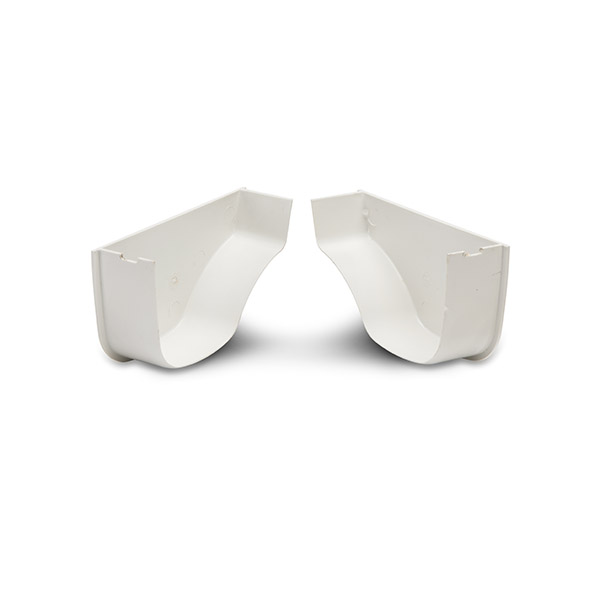 Polypipe 130mm Ogee Gutter Stop End Internal Right Hand (ROG18W)