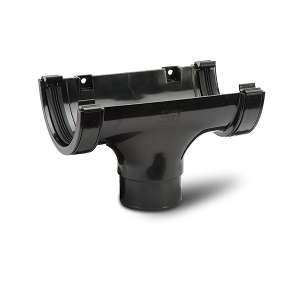 Polypipe 150mm Half Round Gutter Running Outlet (RL605B)