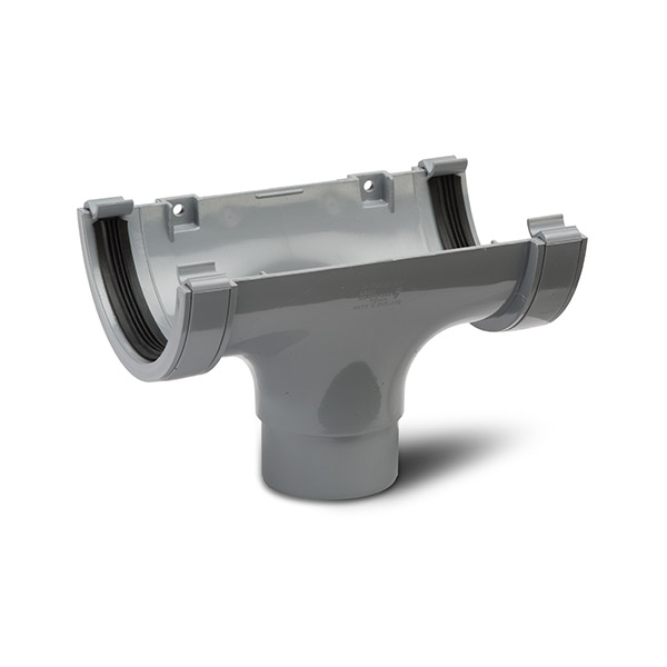 Polypipe 150mm Half Round Gutter Running Outlet (RL605G)