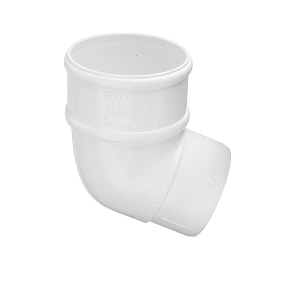 Polypipe 68mm X 112.5° Downpipe Offset Bend image 2