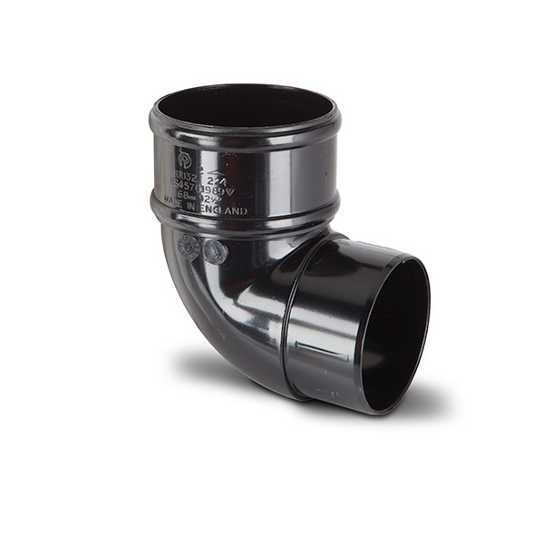 Polypipe 68mm X 92.5° Downpipe Offset Bend