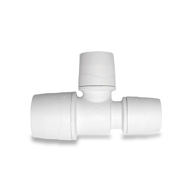 Polypipe PolyMax Branch Reduced Tee 22mm x 22mm x 15mm (MAX1122)