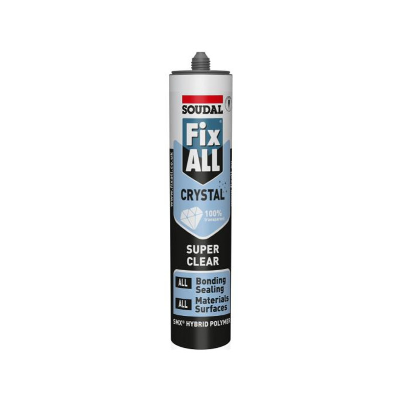 Soudal Fix ALL Crystal Hybrid Polymer Sealant Adhesive 290ml