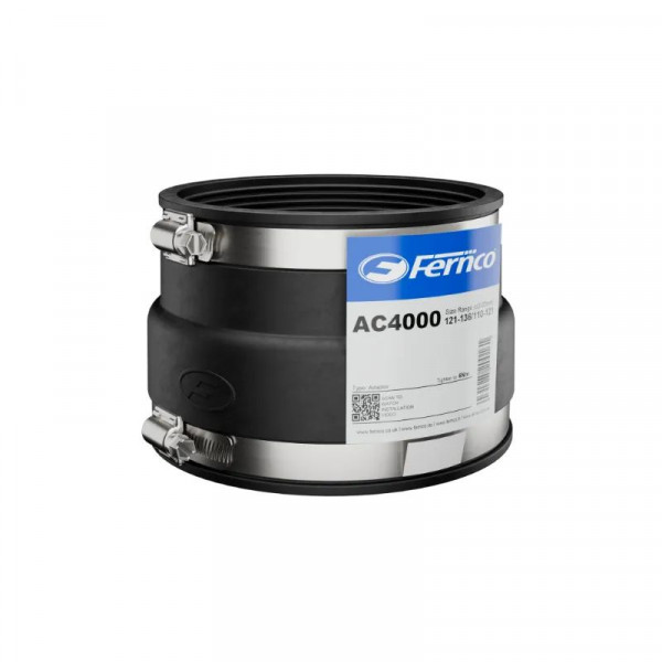 Fernco PlumbQwik PVC Flexible Adaptor 113-135 / 107-115 (4in CLAY - 4in PVC) (FSPQ4000)