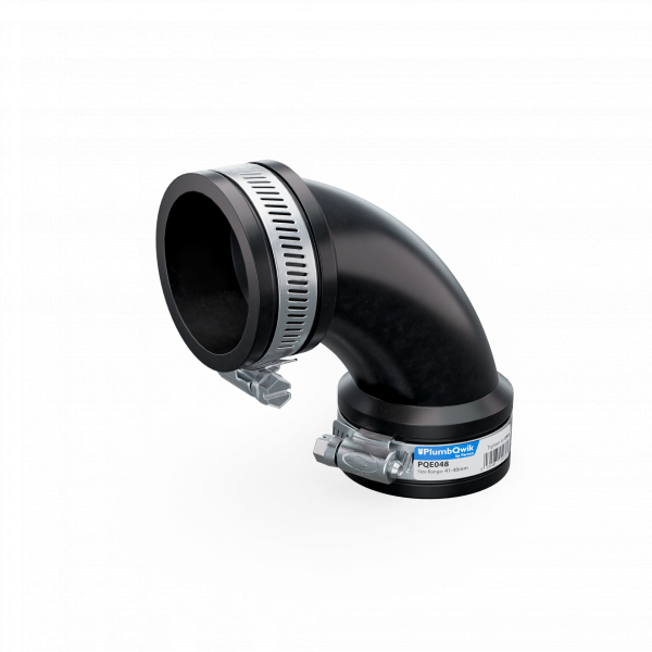 Fernco PlumbQwik PVC Flexible Elbow 41-48mm (1 1/2in) (FSPQE048)