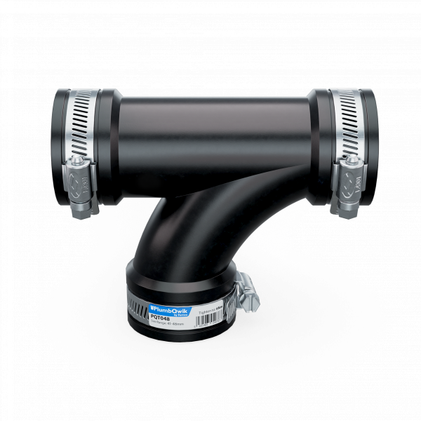 Fernco PlumbQwik PVC Flexible Tee 41-48mm (1 1/2in) (FSPQT048)