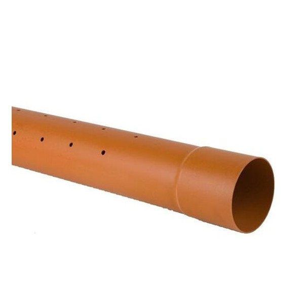 Brett Martin UG Single Sckt Perf Pipe 110mm 6M (B4023)