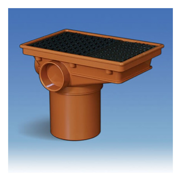 Plumin 110mm Rectangular Hopper including Grid