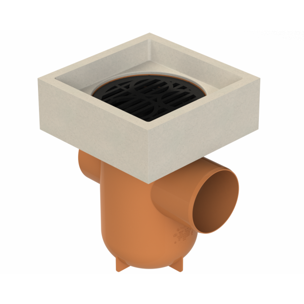 Polypipe Drain Bottle Gully Back Inlet 4in/110mm (UG427AST)