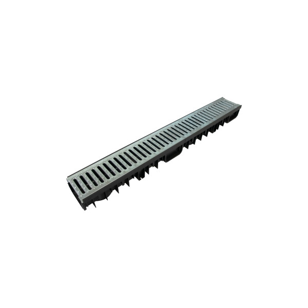 Polydrain Shallow Channel Drainage - Galvanised (B125 Rating) (PDSCD1000G)