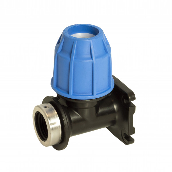 Floplast MDPE 20mm X 0.5in Wall Plate Elbow (495105)