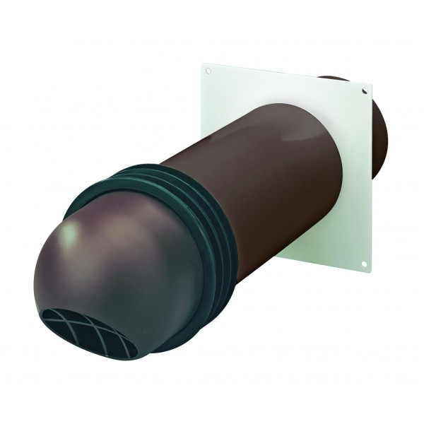 Domus 100mm Round Cowl High Rise Kit - Brown (DV2447B)