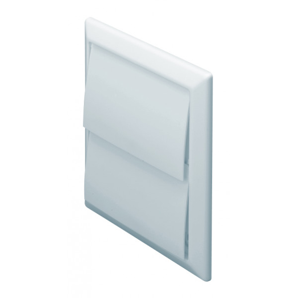 Domus 100mm Rigid Duct Outlet With Gravity Flaps - White (DV4900W)