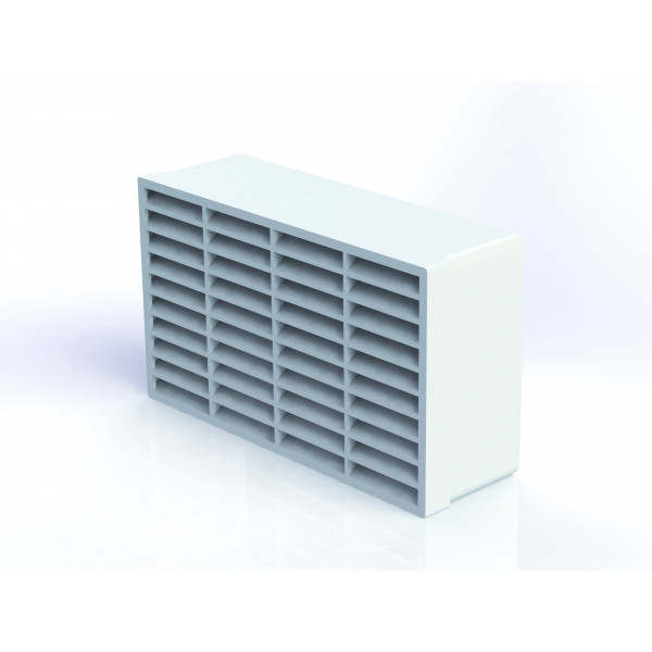 Domus Ventilation Double Airbrick - White (DV905W)