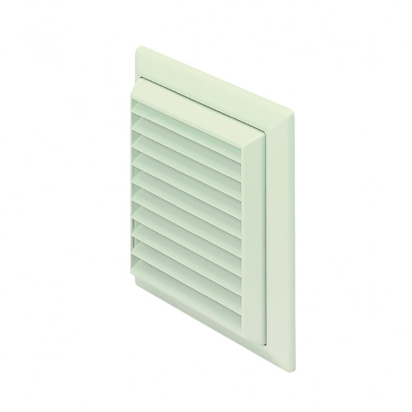 Domus 100mm Grille Flyscreen Round - White (DVF4904W)
