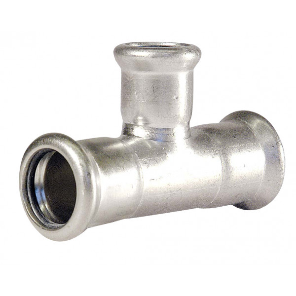 Watergas Stainless Steel 316 Press - Reducing Tee - 54 X 15 X 54