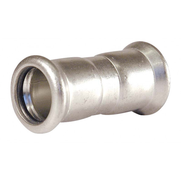 Watergas Stainless Steel 316 Press - Straight Coupling - 54mm