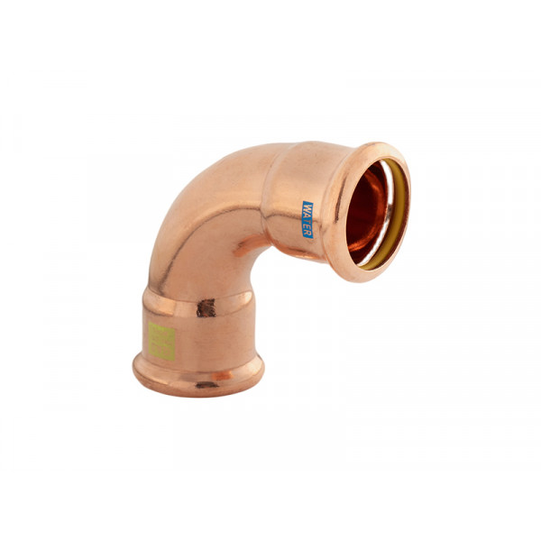 Watergas Copper Press - 90° Knuckle - 35mm