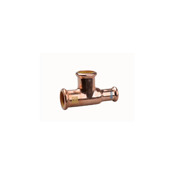 Watergas Copper Press - Branch & One End Reduced Tee - 28 X 22 X 22