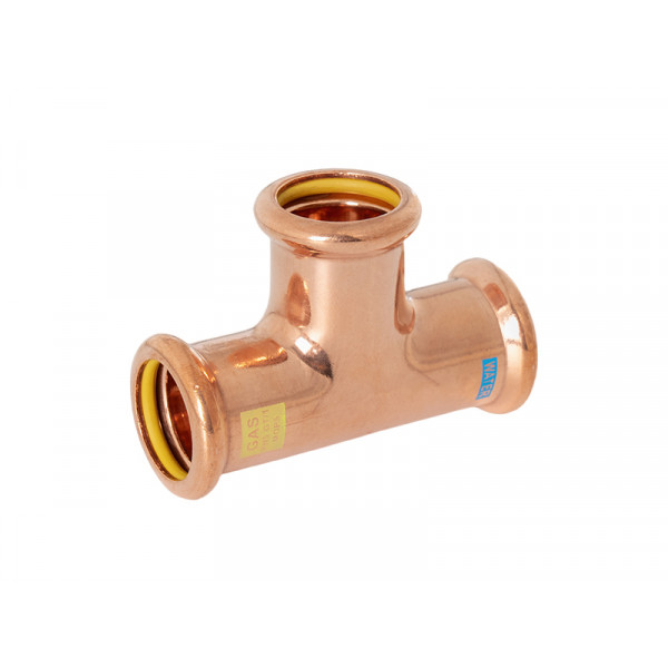 Watergas Copper Press - Equal Tee - 42mm