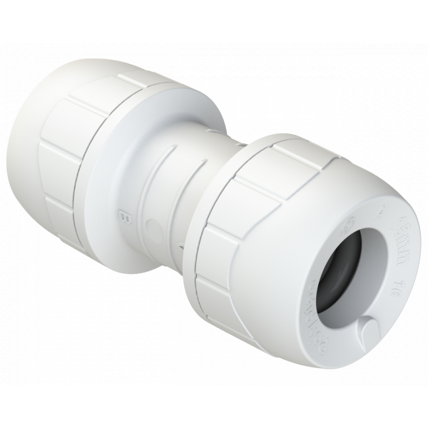 Polypipe Enhanced 15mm Polyplumb Coupler (PB015EW)
