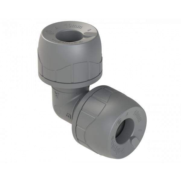 Polypipe 10mm Polyplumb Elbow (10) (PB110)