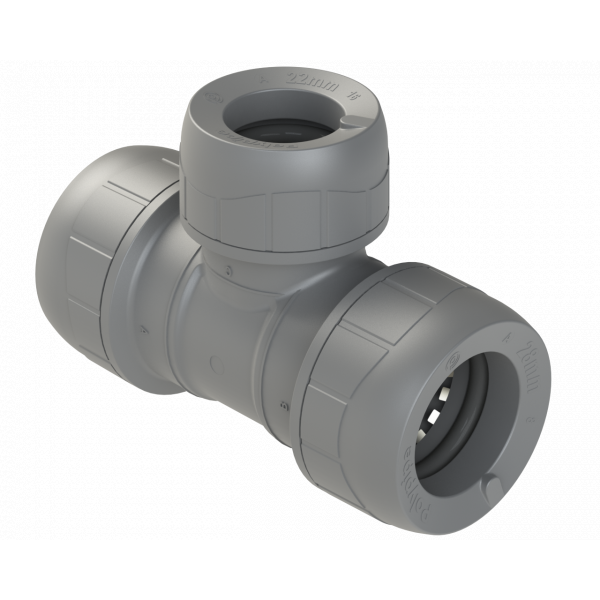 Polypipe 28 X 28 X 22 Polyplumb Br Tee (5) (PB1128)