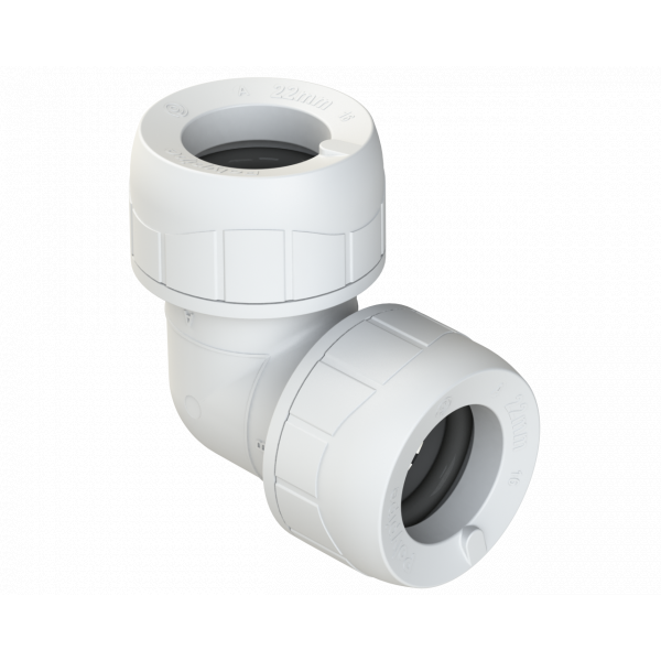 Polypipe Enhanced 22mm Polyplumb Elbow (PB122EW)