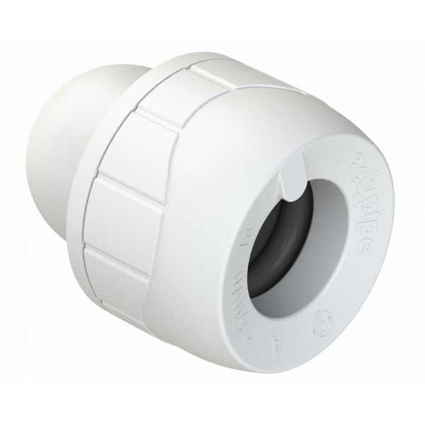 Polypipe Enhanced 15mm P/plumb Socket Blk End (PB1915EW)