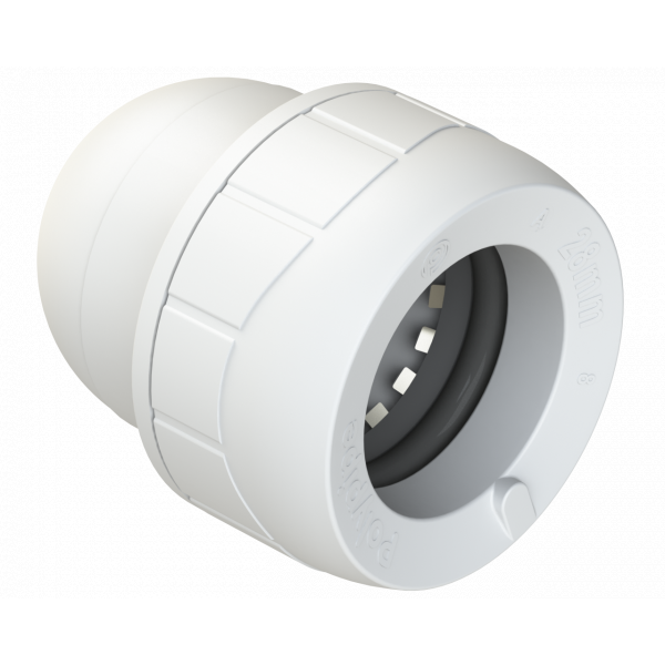 Polypipe Enhanced 28mm P/plumb Socket Blk End (PB1928EW)