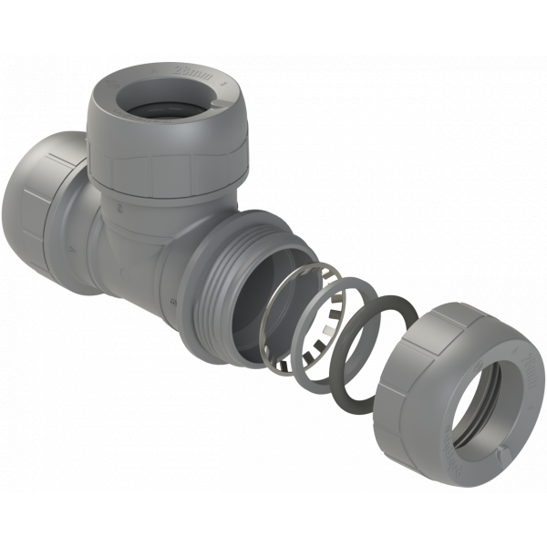 Polypipe 28mm Polyplumb Equal Tee (5) (PB228)