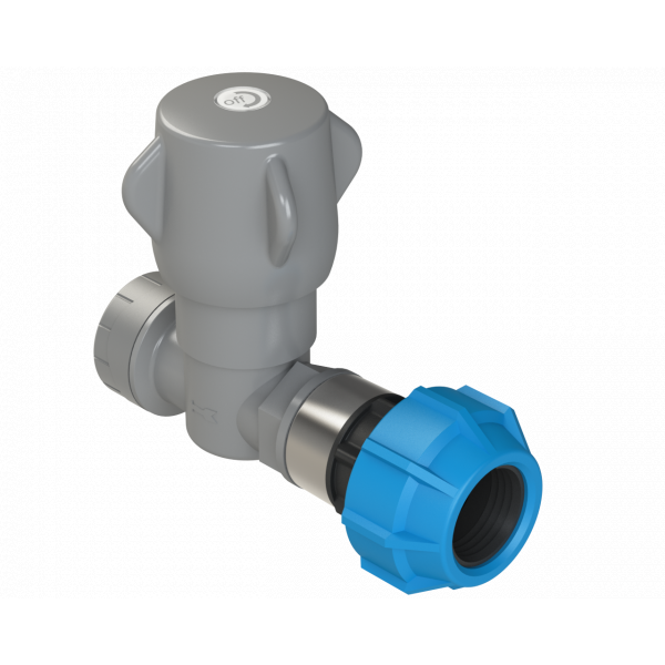Polypipe 25 X 22 Polyplumb Stopcock (mdpe) ( (PB262522)