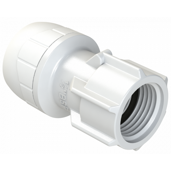 Polypipe Enhanced 15MMX1/2 Hand Tight Tap Con (PB2715EW)