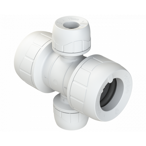 Polypipe Enhanced 22X10mm 2 Port Sock/sock (PB2822EW)