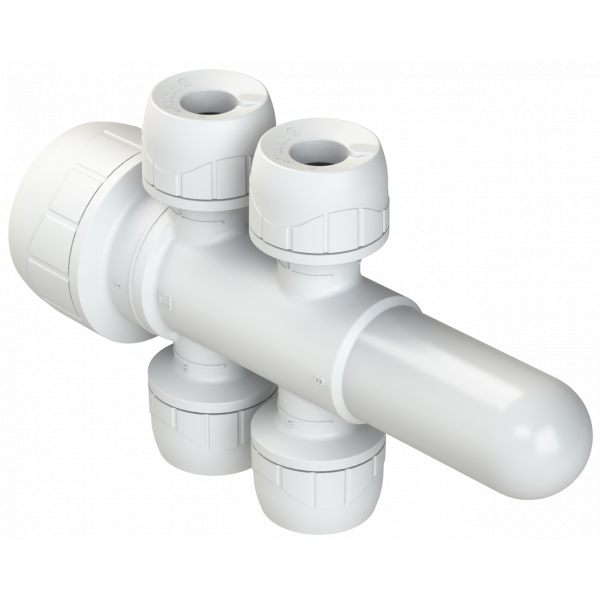 Polypipe Enhanced 22X10mm 4 Port Sock/spig (PB4922EW)