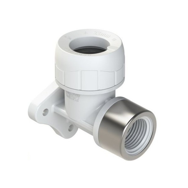 Polypipe Enhanced 22MMX1/2 Wall Plate Elbow (PB532212EW)