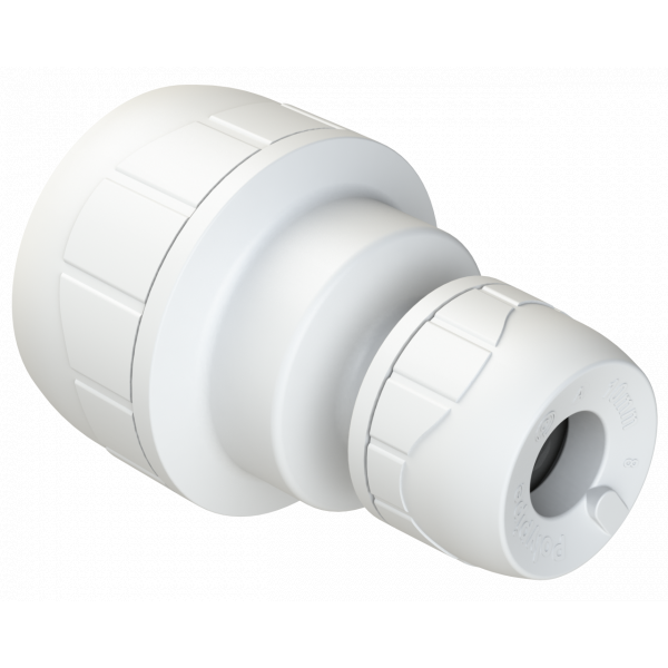 Polypipe Enhanced 22X15mm P/plumb Red Coupler (PB5822EW)