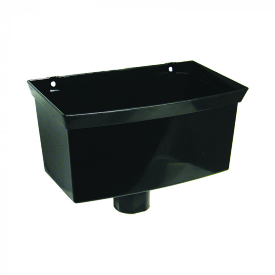 Floplast Hopper - Connects To 68mm Round & 65mm Square Downpipe - Grey (RHS1G)