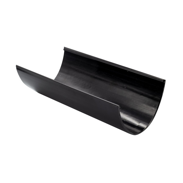 Floplast Hi Cap 4M Gutter - Black (RGH4B)