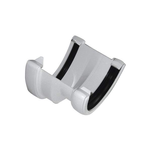 Floplast Hi-cap To Half Round Gutter Adaptor - White (RHR3W)