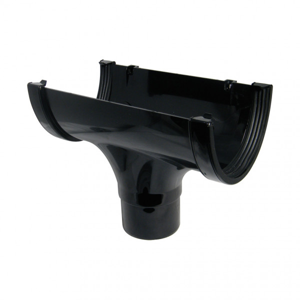 Floplast Xtraflo Running Outlet - With 110mm Outlet - Black (ROX1B)